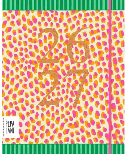 Pepa Lani A5 Schoolagenda 2026-2027 Tiger Dots