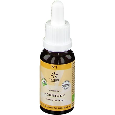 Bach Bloesem Bio N°01 Agrimony 20 Druppels