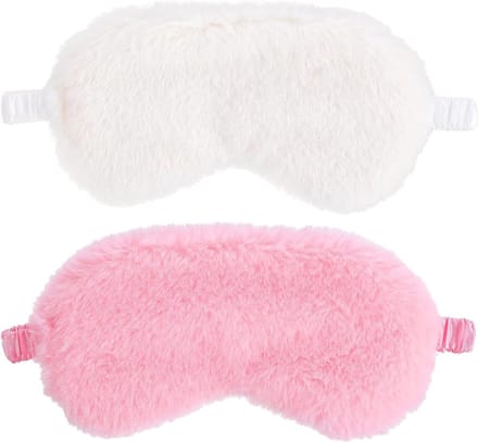 Zachte pluche oogmasker set voor een comfortabele slaap, ideaal voor ontspanning en lichtblocking