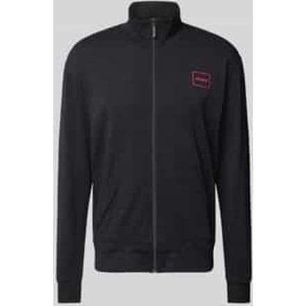 Sweatjack met labelprint, model 'Laze'