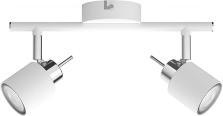 Philips Meranti opbouwspot - 2-lichts - wit