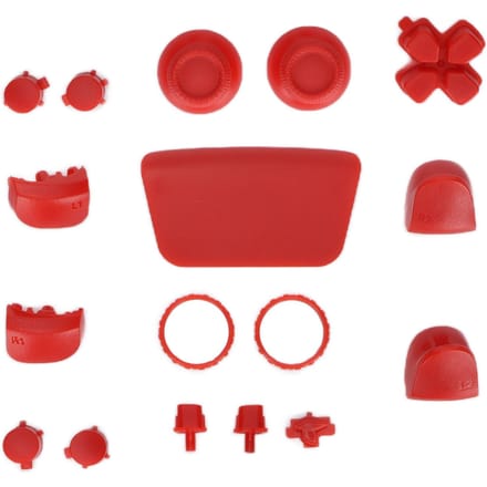 Boutons de remplacement L2 R2 Ensemble complet de boutons Kit de réparation de boutons de remplacement pour PS5 rouge