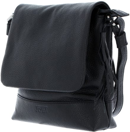 JOST Leren schoudertas Vika Ladies Bag With Flap Black zwart