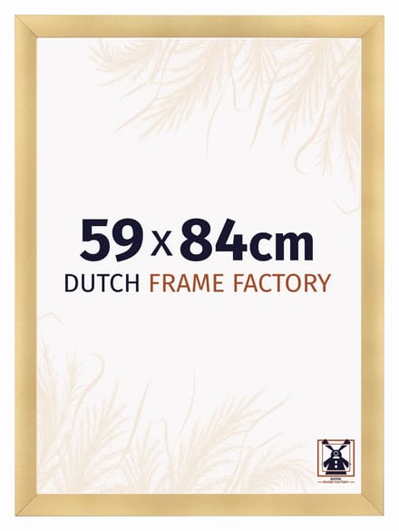 Fotolijst 59x84 cm - MDF - Goud Mat - Praag