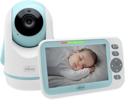 Videobabyfoon met Gemotoriseerde Roterende Camera, Groot Kleurendisplay en Nachtzicht