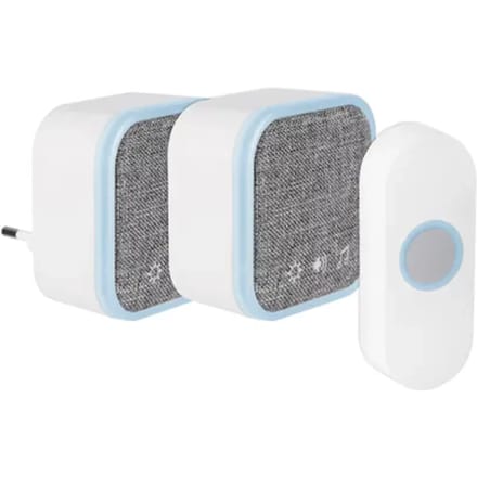 Exin Gong Set - Batterij/plug-in - Beldrukker - Wit