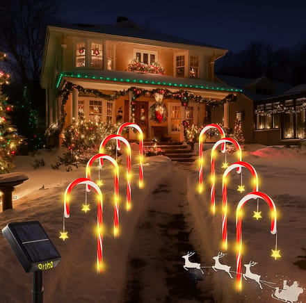 Ortho®- Candy Cane - Kerst - Sfeerverlichting - Tuinverlichting - Candy Cane Decoratie