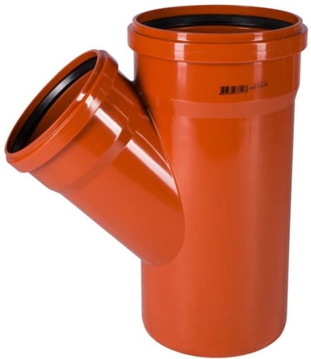 KG Buis Afsplitsing DN 200/160, 45 Graden