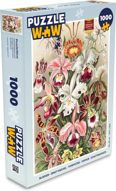 Puzzel Bloemen - Ernst Haeckel - Vintage - Orchidee - Legpuzzel - Puzzel 1000 stukjes volwassenen