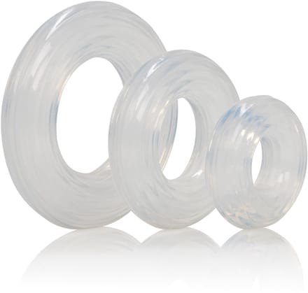 CalExotics - Premium Silicone Ring Set - Rings Transparant