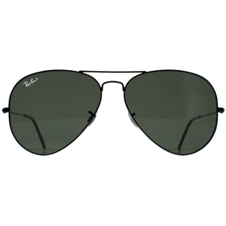 Ray-Ban Zonnebril Aviator 3025 Zwart Groen Gepolariseerd 002/58