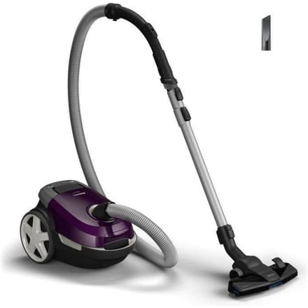 Philips Performer Compact 3000 Series XD3100/06 - Stofzuiger met Zak - Paars - + 2 Extra Mondstukken