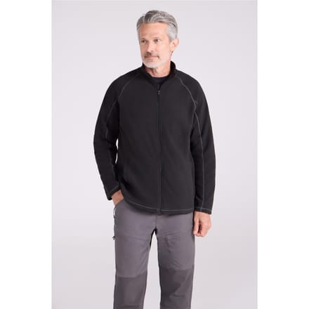 Mountain Warehouse Heren Ashbourne fleecejas met volledige rits (Zwart)