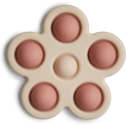 Mushie - Press Toy Flower- Rose/Blush