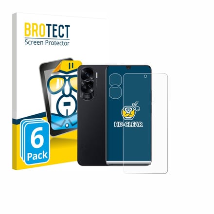 BROTECT - Screenprotector voor Honor 90 Lite (Voor+Camera) - Folie Beschermfolie transparant 6 Stuks