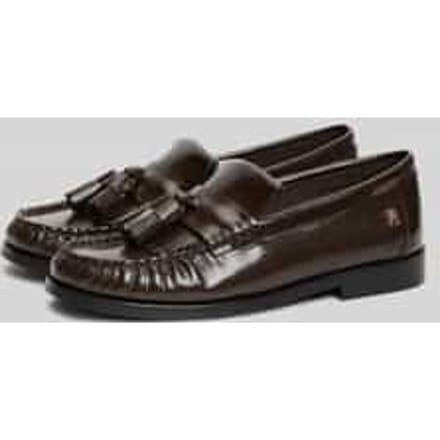 Loafers van echt leer met kwastjes