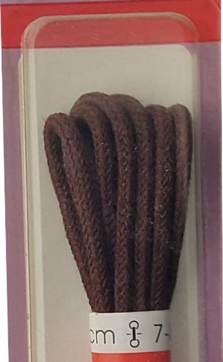 Ronilux Veter - Middel Bruin - Dun Rond - Lengte 90 cm - Dikte 2,5 mm - Schoenveter