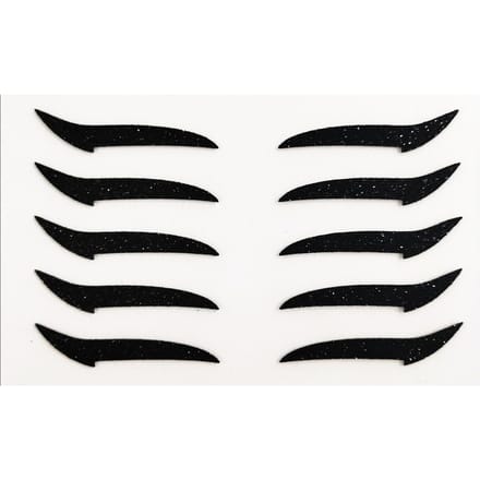 1 Vel Oogpotlood Print Tattoo Sticker zwart