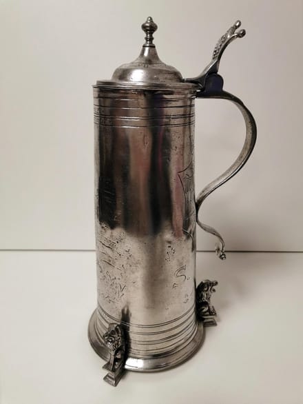Schenkkan - Kurz edeltin - 36cm.