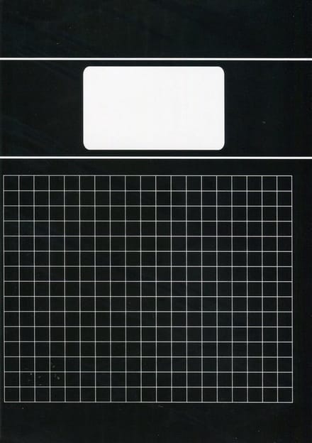 Benza - Basic Schriften Ruit 10 mm 1 cm A4 - Zwart - 5 stuks