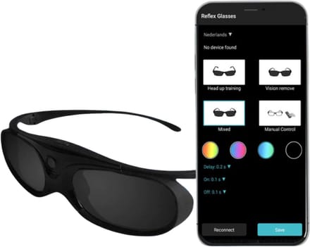 SportStrobe Reflexbril - Reaction Training Glasses + Case - Verbeter je reactie en reflex vermogen | Reaction Glasses | Reactie Training Bril | Reflex Glasses | Reflex Training Bril | SportStrobe Training Glasses