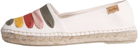 Platte espadrilles voor dames met linten | ROSE-CM