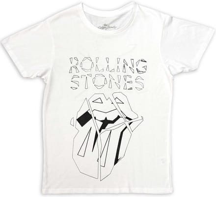 The Rolling Stones - Hackney Diamonds Diamond Tongue Outline Heren T-shirt - M - Wit