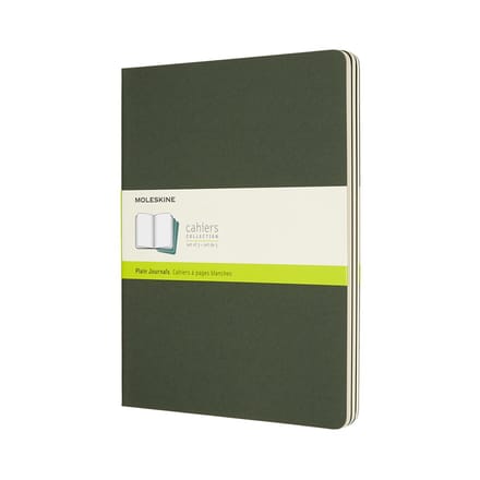 Moleskine Cahier Journals - Extra Large - Blanco - Groen - set van 3