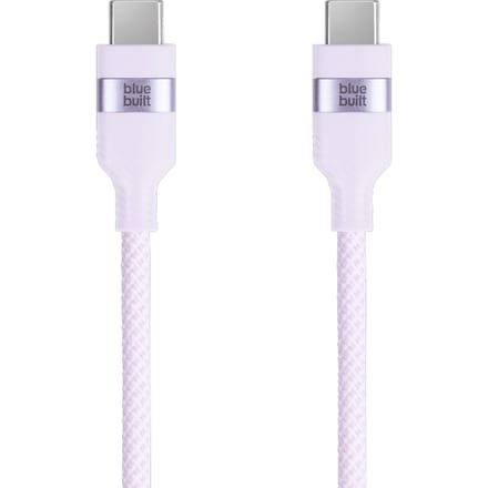 BlueBuilt Usb C naar Usb C Kabel 1,5m Nylon Lila