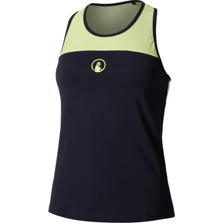 Quiet Please Perspectives Racerback Tanktop Dames-Donkerblauw