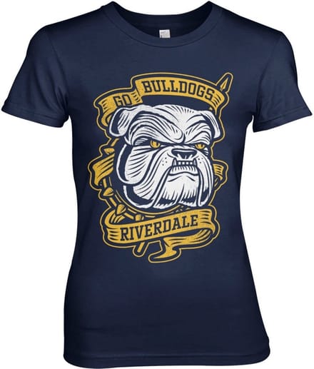Riverdale Go Bulldogs Girly Tee dames-T-shirt marineblauw