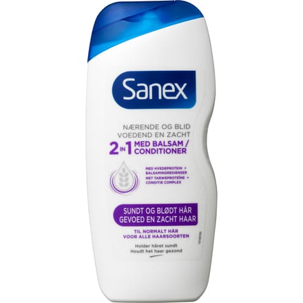 Sanex Shampoo - 2 in 1 - Alle Haartypen - 350 ml