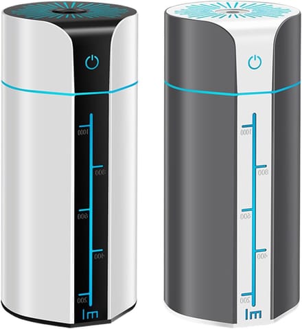 Luchtbevochtiger - Air Purifier Diffuser - Verbeter Luchtkwaliteit - Fluisterstil Ultrasoon - 1000 ml Tank - Wit
