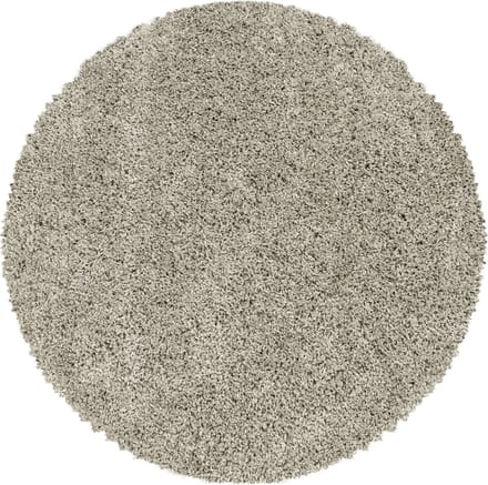 Flycarpets Azure Rond Vloerkleed Beige - Effen - Hoogpolig - 120x120 cm
