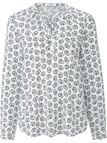 Blouse ­lange mou­wen Van Peter Hahn wit