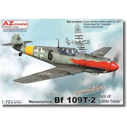 AZ Model Messerschmitt Tony à la base Listel Maquette en plastique AZM7873 1/72 Bf109T-2 gray