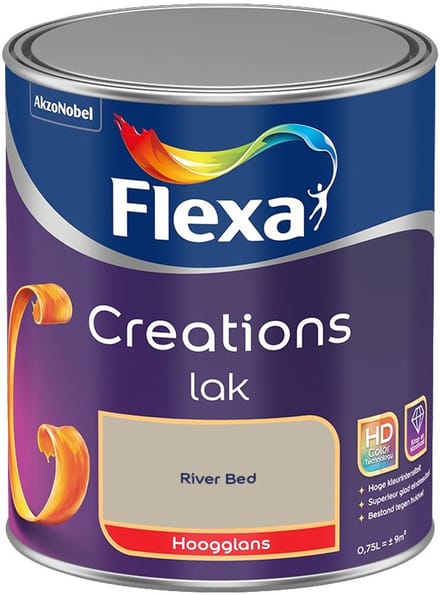 Flexa - Creations Lak Hoogglans - River Bed - Mengverf - 750 Ml