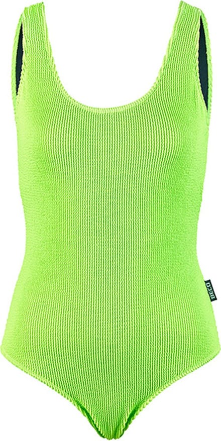 BECO crinkle badpak - neon groen - maat 42