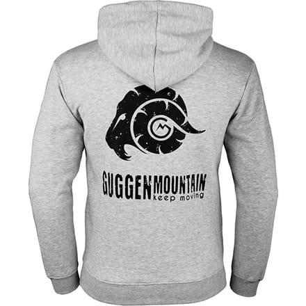 Heren Wandelhoodie H06 met Rits en Logo Lichtgrijs
