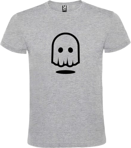 Grijs T-shirt ‘Spookje’ Zwart maat M