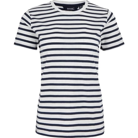 Dames Bayletta T-shirt met korte mouwen en strepen