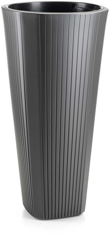 HowHomely Mora Serie - Hoge Bloempot - Antraciet - 39xh81 cm