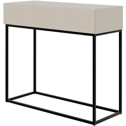 Selsey Veldio - Console 90 cm - Grijs beige met zwarte poten
