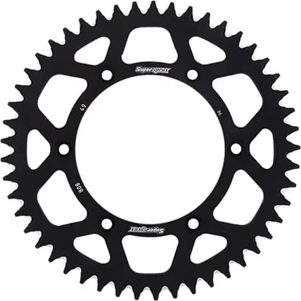 Aluminium motorfiets tandwieltje Supersprox RAL-808:49