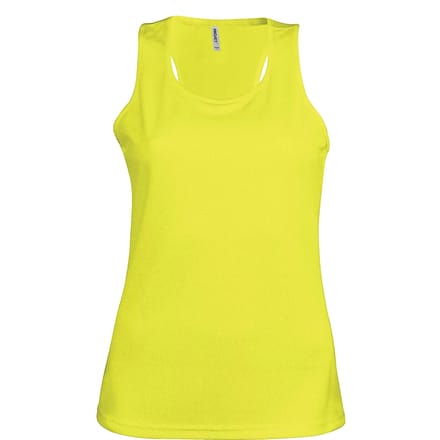 Damessporttop overhemd 'Proact' Fluorescent Geel - XL