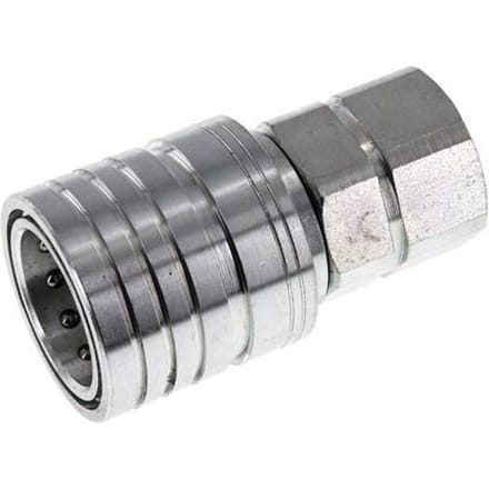 Stalen DN 25 Hydraulische Koppeling Snelkoppeling M30x1.5 Binnendraad ISO 7241-1 A D 34.3mm
