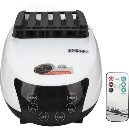 1500W Kledingdroogmachine   Zes Knoppen Host Wit Stille Werking Elektrische Kledingdroger met black
