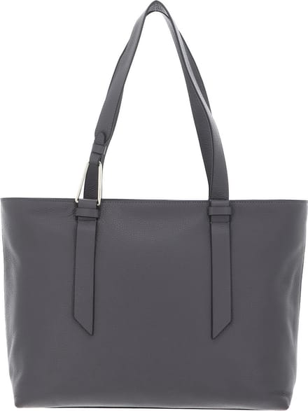 COCCINELLE Leren Schoudertas Malory Handbag Grafite Grijs