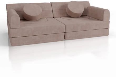 Kinderbank Kayo - Corduroy - Incl. Kussens - Rosa