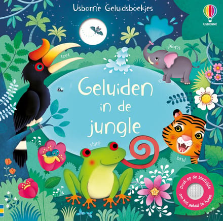 Geluiden in de jungle - geluidenboek 1 jr+